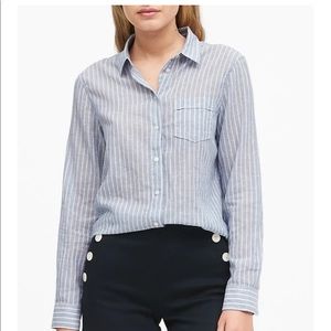 Banana Republic XS Quinn Linen Button Down